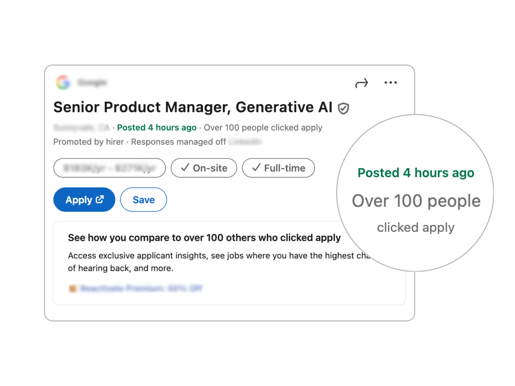 Apply first, get interviewed.